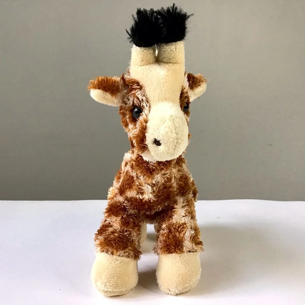 Aurora Gigi Giraffe Plush Stuffed Animal Mini Flopsies Weighted Beanbag 8”